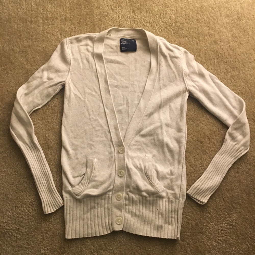 American eagle white cardigan